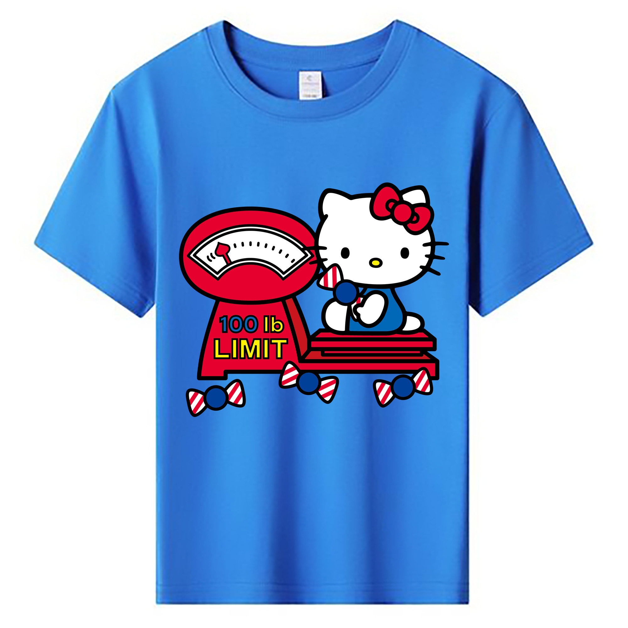 （画像用） Hello Kitty ハローキティ 綿100％キッズTシャツ（フロントプリント）